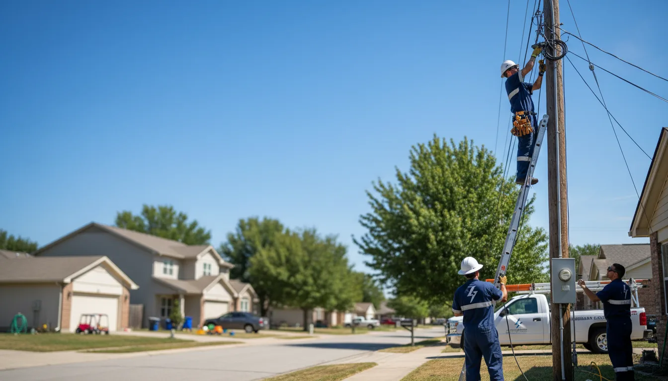 Residential electrician providing installation services in South Shore, SD
